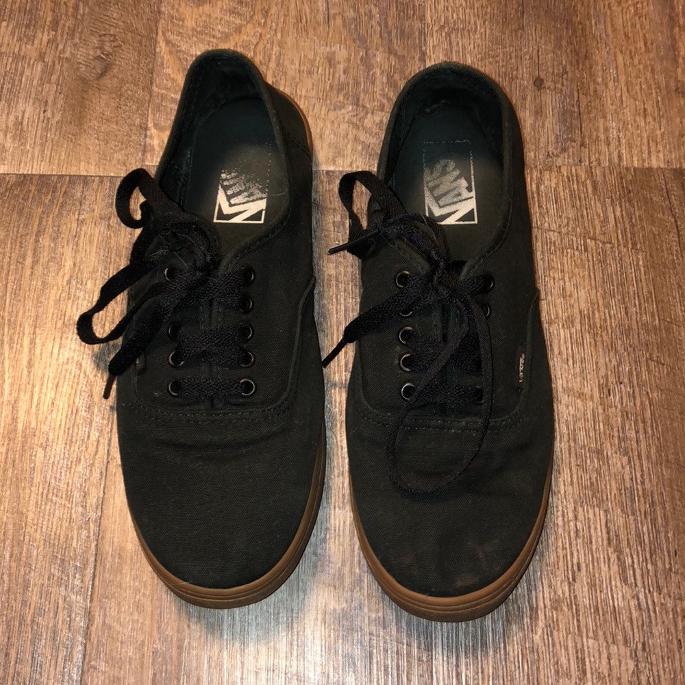 VANS Black with gum sole
